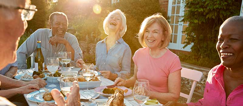 Retirees at Party
